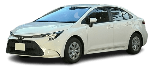 Toyota Corolla vehicle available for transportation services in Karachi