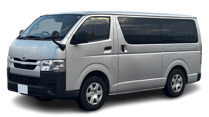 Toyota Hiace vehicle available for transportation services in Karachi